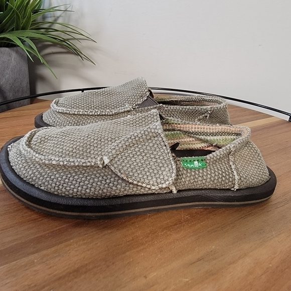 Sanuk Lil Donny Canvas Slip on Loafers Size 13 - Picture 6 of 15